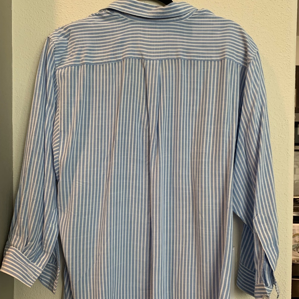 Loft Striped Pocket Tunic Shirt - Picture 3 of 4